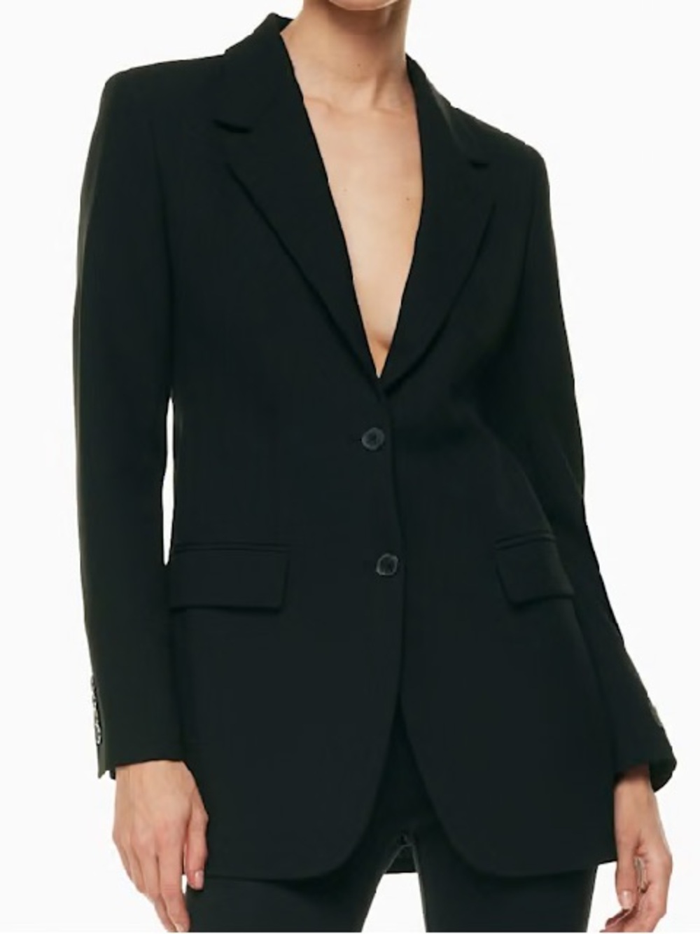 Aritzia Babaton Black Tailored Women's Blazer Fairfax Blazer 6150
